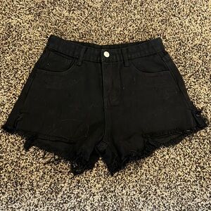 S black cut off shorts